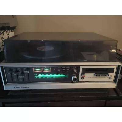 Vintage Panasonic RS-257S Stereo Receiver/Turntable/Cassette Deck Works READ • $379