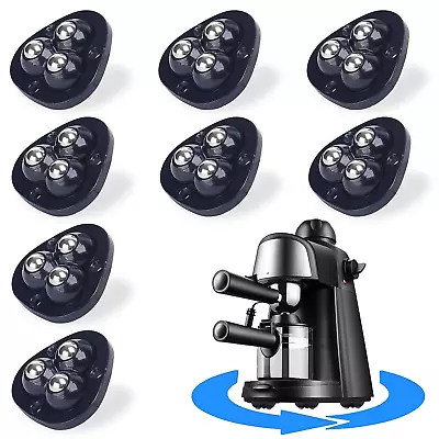 8Pcs Mini Caster Wheels For Small Kitchen Appliances Rollers 360°Rotation Self  • $10.79