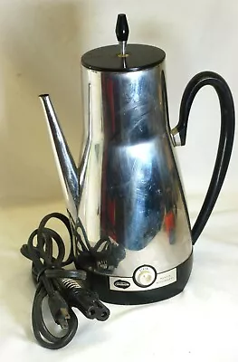 Sunbeam Coffee Pot Percolator Chrome 8-Cup Vintage 1950's Model AP 74 Tested • $49.99