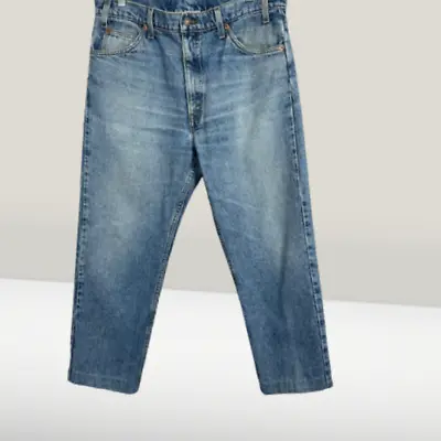 Levis 505 Orange Tab Jeans Men's 36x30 (25) Blue Vintage Hemmed • $13.49