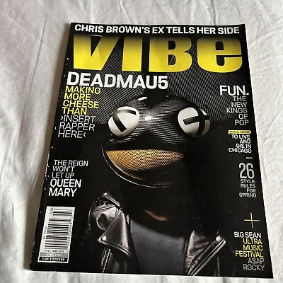 VIBE MAGAZINE 2013 DEADMAU5 COVER ASAP Ricky Chris Brown • $14.99