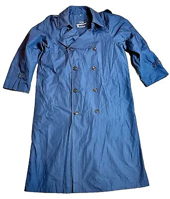 London Fog Vintage Blue Mens 38R Long Trench/Detective Raincoat. • $40