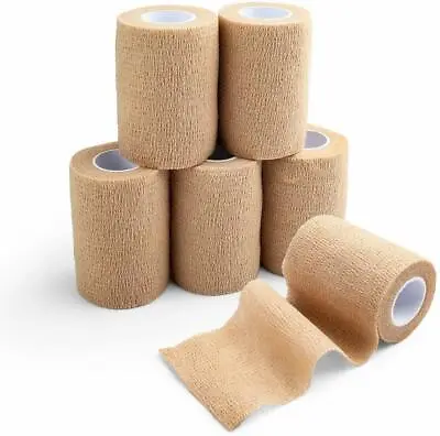 2'' 3'' 4'' Cohesive Bandage Self Adhesive Gauze Roll Medical Tape First Aid Kit • $10.99