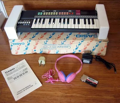 Vintage 1986 Casio MT-18 In Box Casiotone Mini Keyboard With ROM Pack SYDNEY PU • $220