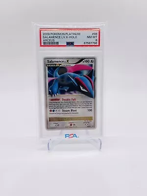 Pokemon Salamence Lv.X Platinum Arceus Ultra Rare Holo #98 PSA 8 • $44.99