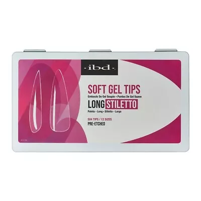 Ibd Soft Gel Tips Box - Long Stiletto (504pcs 12 Sizes) • $17.99