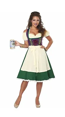 Bavarian Beer Maid XL Oktoberfest Garden Wench Halloween Adult Women Costume • $24