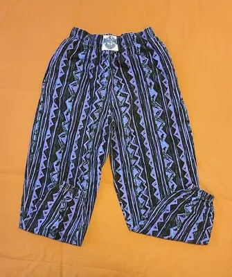 Vintage 80s International BaggyZ Pants Men’s L RARE Neon Mens Made In California • $50