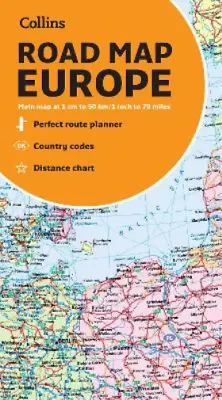 Collins Map Of Europe (Map) • $19.56