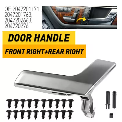 Passenger Right Side Inside Door Handle Repair Kit For Mercedes C250 C300 C350 • $12.49