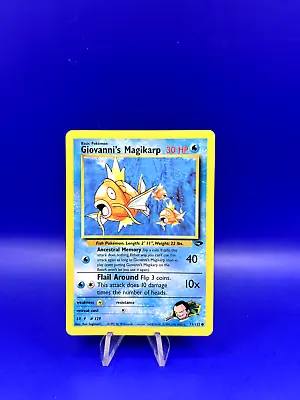 $1.25 • Buy Giovanni's Magikarp Pokemon 73/132 Gym Challenge WoTC Vintage Pokémon Card LP-NM