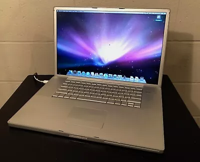 Apple 17  PowerBook G4 A1107 1.67GHz / 128GB SSD / 2GB W/ Battery! • $549.99