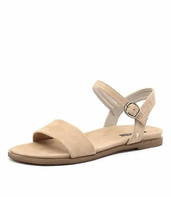 NEW WINDSOR SMITH Windsor Smith WOMENS BAE CAMEL SUEDE LEATHER SANDALS • $25.66