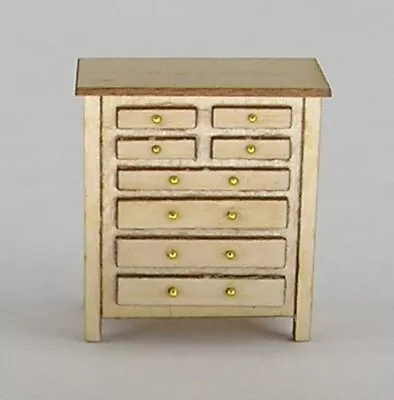 1:48 1/4  Scale Dollhouse Miniature Furniture Kit Mission Style Dresser 0002808 • $8.75