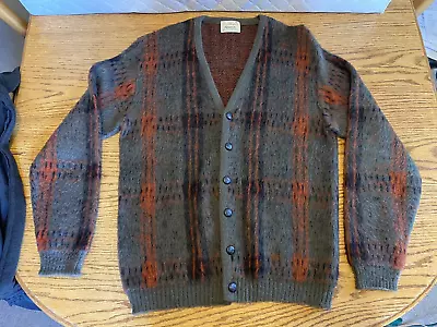 CAMPUS Vintage Wool-Mohair Knit Cardigan Made In USA Genuine WPL7720 Medium • $110