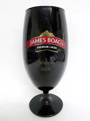 Rare James Boag's Premium Lager Black Beer Glass Vgc (6 3/4  X 3 ) Ethereal 2001 • $8.99