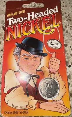 New Novelty Illusion 2-Headed Magic Trick Nickel Coin For Fun And Entertainment • £6.60