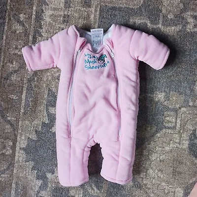 Baby Merlin’s Magic Sleep Suit Size Small 3-6 Months (12-18lbs)   Pink • $15.08