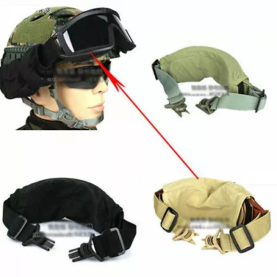 Tactical Guide Rail Goggles W/ Cloth Cover For Tactical FAST AF MICH IBH Helmet • $28.99