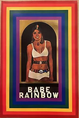Babe RainbowPeter BlakeMini Pop Art Card PosterMetallic Ink Vintage 44 Years • £54.99