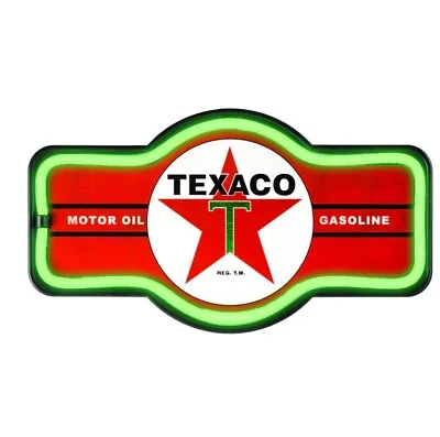 Vintage Style Texaco Neon LED Light Rope Marquee Sign - Led Neon Light Up Sign • $42.50