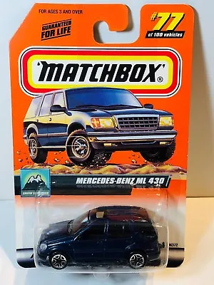 Matchbox Mb77 Mercedes Benz Ml 430 Dark Blue • $5