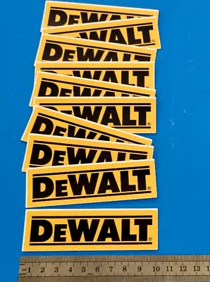 DeWALT POWER TOOLS STICKER 100mm  SET OF 10  Printed On UV Vinyl • $7.75