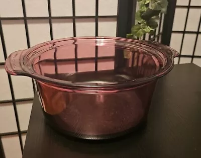 CorningWare Visions 3.5 L Cranberry Dutch Oven Stock Pot Pyrex (B1) -No Lid • $24.99