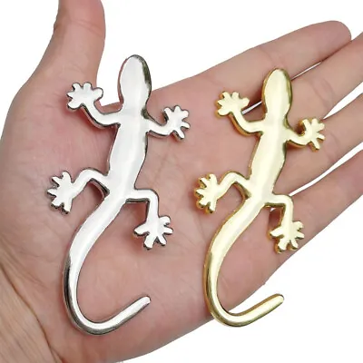 Chrome Metal Gecko Lizard Logo Car Body Window Badge Emblem Sticker Accessories • $1.81