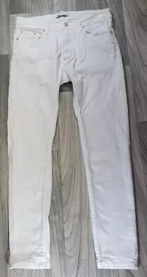 Zara Mens White Skinny Jeans - Size 36 X 29  • $14.99