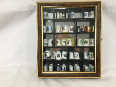 £12 • Buy Set Of 40 Thimbles In Mirrored Display Case