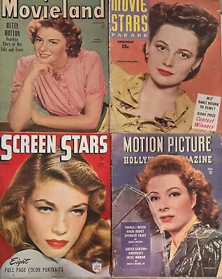 Vintage Movie Magazine LOT Hollywood Memorabilia Screen Stars Motion Pictures • $55