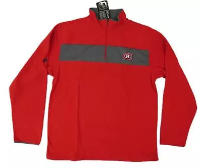 New Montreal Canadiens Mens Sizes M-L-XL Red Majestic Pullover Jacket • $16.79