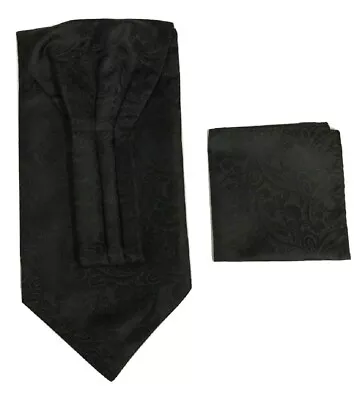 £7.99 • Buy Paisley Cravat Ascot Tie & Pocket Square Floral Hanky Wedding Handkerchief UK