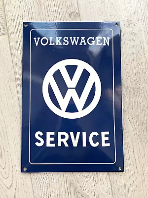 Vintage Volkswagen Vw Service Dome German Bettle Porcelain Gas Import Auto Sign • $85