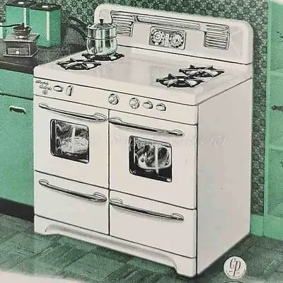 1952 Caloric Ultramatic Gas Range Oven Stove Kitchen Photo Art Decor Vintage Ad • $9.99