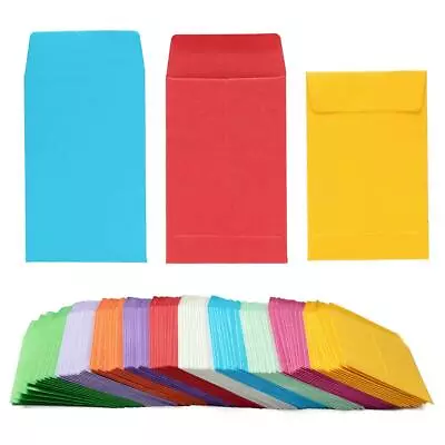 100 Pieces Colorful Small Coin Envelopes Self-Adhesive Seed Envelopes Mini Pa... • $14.50