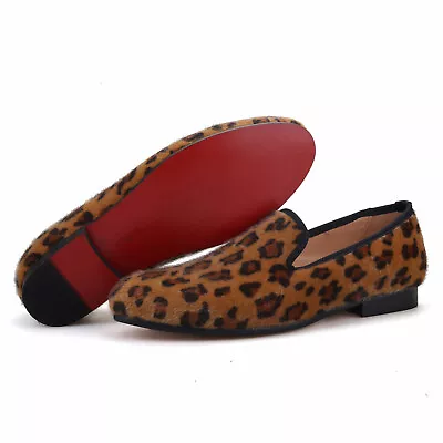 FERUCCI Leopard  Print  Slippers Loafers Prom Wedding Flats • $169.99