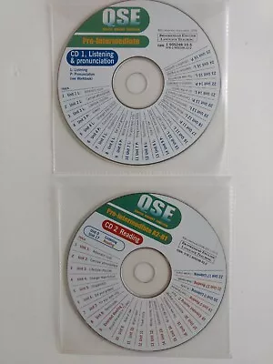QSE Quick Smart English Pre-Intermediate  CDs 1 & 2 • £15