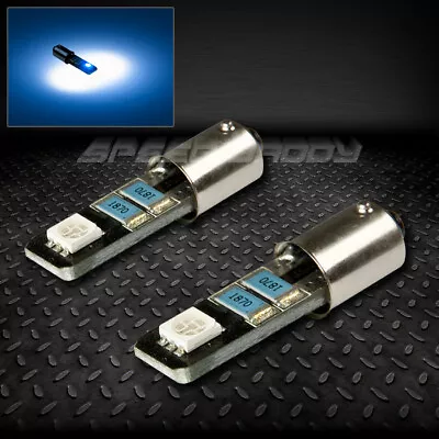 Pair 2smd 2 5050 Smd Led T10 1895/ba9s/t4w Canbus Blue Interior Dome Light Bulb • $4.36