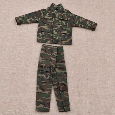 1/6 Scale Soldier Military Army Jungle Camouflage Combat Uniform Figure Toys • £3.97