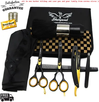 5.5  Professional Salon Hairdressing Hair Cutting Thinning Barber Scissors Set • $43.14