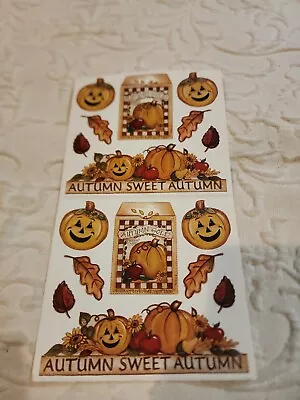 *New* Lot Of 2 Sheets- Joy Marie Autumn Sweet Autumn  Stickers - 13694 • $7.29