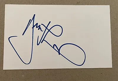 Dominic Howard Signed White Card Music Autograph  MUSE • £29.99