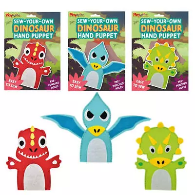 Dinosaur Hand Puppet Childrens Sewing Kit Arts And Craft • £3.99