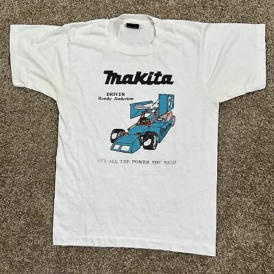 Vintage 80s 90s Marita Racing 77 T-shirt Size Medium Driver Randy Anderson • $84.99