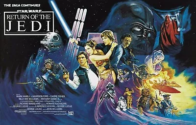 STAR WARS RETURN OF THE JEDI Episode VI 6 Movie Poster Empire Strikes Back • $21.98