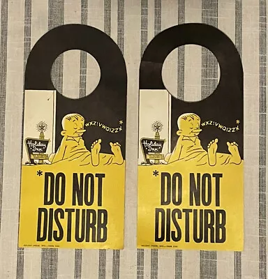 Vintage Holiday Inn DO NOT DISTURB Hotel Motel Original 1960’s Door Sign Hanger • $24.99