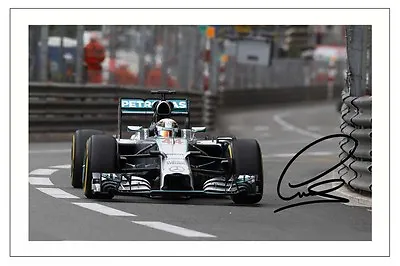 Lewis Hamilton Mercedes F1 Signed Photo Print Formula One Autograph • £6.90