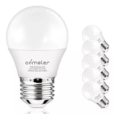 Comzler 6W A15 LED Bulb Daylight 60 Watt Equivalent E26 Medium Screw Base Small • $20.87